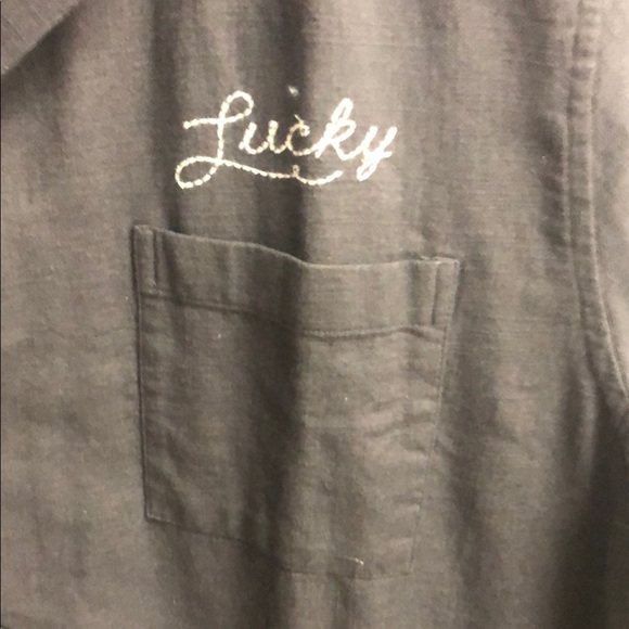 Lucky Brand Black Casual Button Down Shirt - Picture 3 of 7
